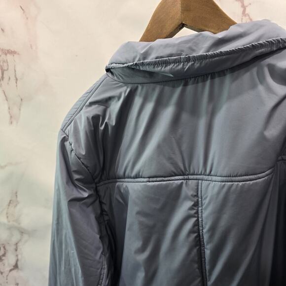 Torrid Jacket Womens 1 1X Blue Coat Puffer Poly Fill Shacket Quilted Synthetic - Picture 6 of 13